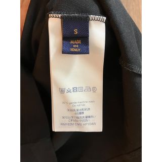 【ルイ・ヴィトン】2018年春夏アップサイドダウン LVロゴ Tシャツ 黒 S