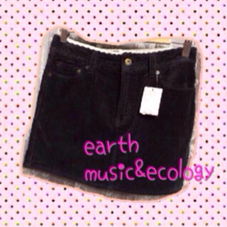 アースミュージックアンドエコロジー(earth music & ecology)のearth☆タグ付スカート(ミニスカート)