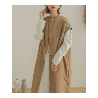 センスオブプレイスバイアーバンリサーチ(SENSE OF PLACE by URBAN RESEARCH)の【BEIGE】パイピングチャイナロングトップ(シャツ/ブラウス(長袖/七分))