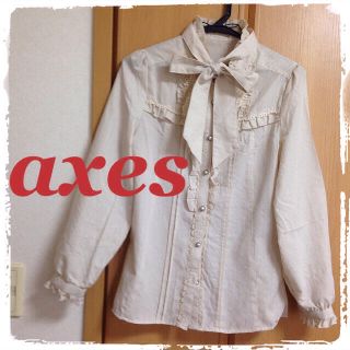 アクシーズファム(axes femme)のaxes リボン付きブラウス♥︎(シャツ/ブラウス(長袖/七分))