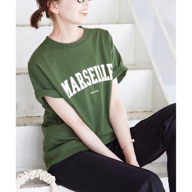 SLOBE IENA MARSEILLE ロゴTシャツ