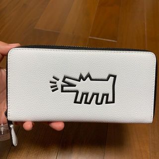 コーチ(COACH)の87107  コーチ　長財布　白×キースヘリングコラボ(長財布)