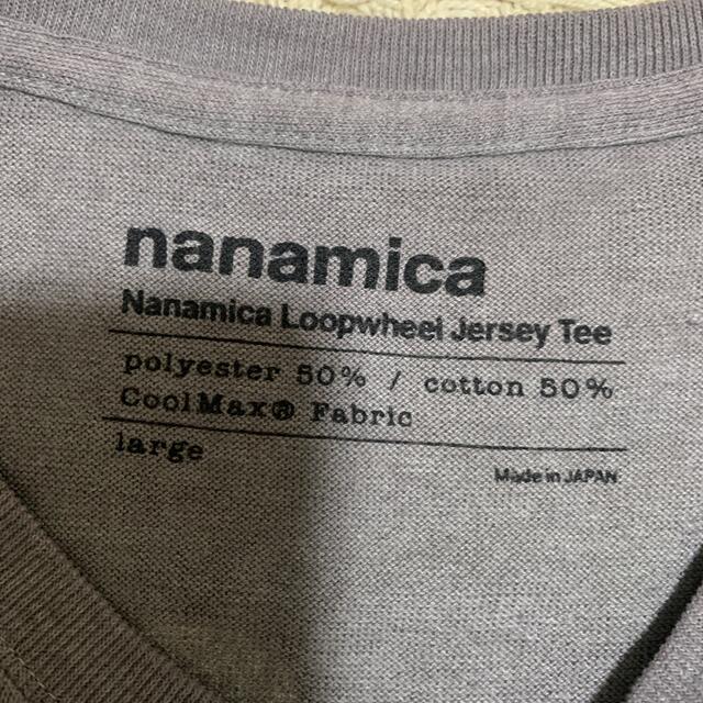 nanamica(ナナミカ)のnanamica ナナミカ　グレーのTシャツ メンズのトップス(Tシャツ/カットソー(半袖/袖なし))の商品写真