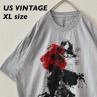 US古着　半袖Tシャツ　ビッグプリント　人物　アスカ　XLサイズ　男女兼用(Tシャツ/カットソー(半袖/袖なし))