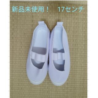 新品！未使用！　上靴　上履き　17.0　センチ　白(スクールシューズ/上履き)