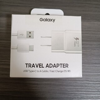 ギャラクシー(Galaxy)のGalaxy　travel  adapter  純正　15w(バッテリー/充電器)