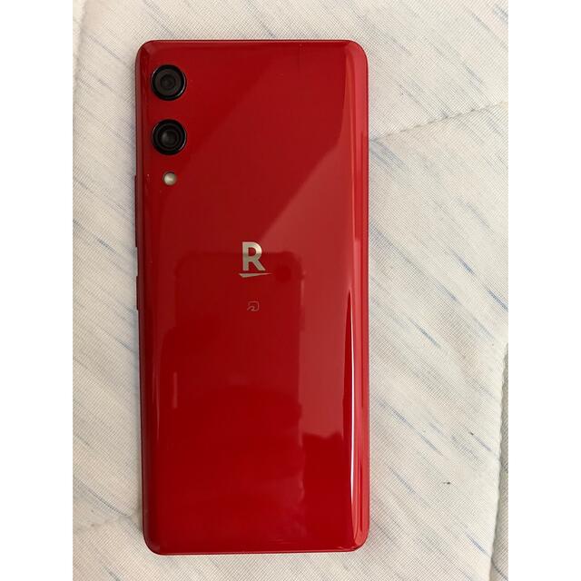 Rakuten(ラクテン)の【箱あり、美品】楽天ハンド　レッド（付属品未使用） スマホ/家電/カメラのスマートフォン/携帯電話(スマートフォン本体)の商品写真