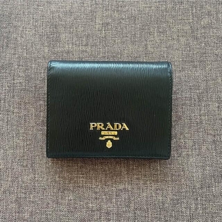 プラダ(PRADA)のずーちゃん様専用　PRADA ミニ財布　ブラックレッド(財布)