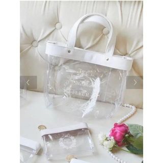 メゾンドフルール(Maison de FLEUR)の大人気完売商品♡美品♡ Maison de FLEUR クリアトートバッグ♡(トートバッグ)