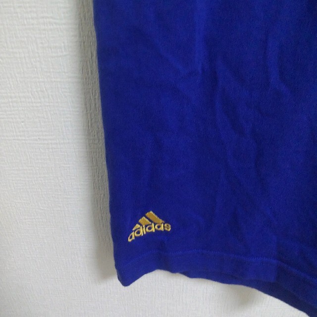 adidas(アディダス)のadidas　アディダス　2002年　日韓W杯　フランス代表　刺繍ロゴ　Tシャツ スポーツ/アウトドアのサッカー/フットサル(記念品/関連グッズ)の商品写真