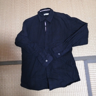 クランプリュス(KLEIN PLUS)のKLEIN PLUS 48 黒無地長袖シャツ(シャツ)