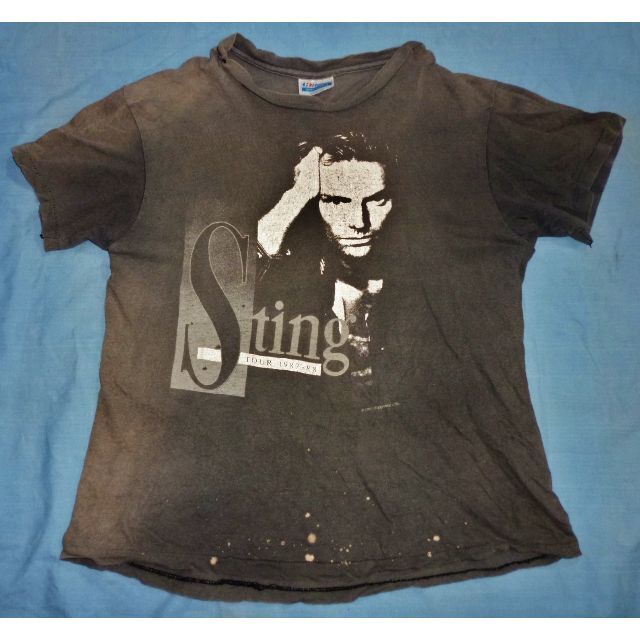 ★スティング　1988年ワールドツアーLA　 Sting　デザイン　Tシャツ　M