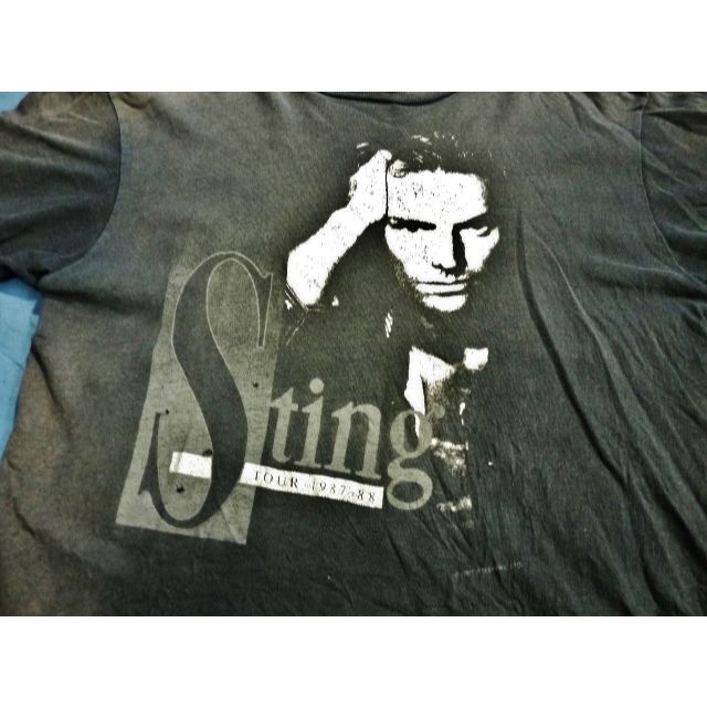 Hanes(ヘインズ)の★スティング　1988年ワールドツアーLA　 Sting　デザイン　Tシャツ　M エンタメ/ホビーのタレントグッズ(ミュージシャン)の商品写真