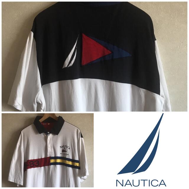 NAUTICA(ノーティカ)のポロシャツ Nautica 古着　XL 90s ビンテージ lil yachty メンズのトップス(ポロシャツ)の商品写真