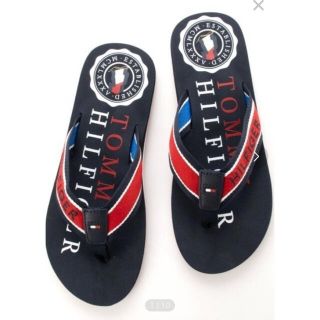 トミーヒルフィガー(TOMMY HILFIGER)のTOMMY HILFIGERビーチサンダル　ブラック26.0cm(ビーチサンダル)