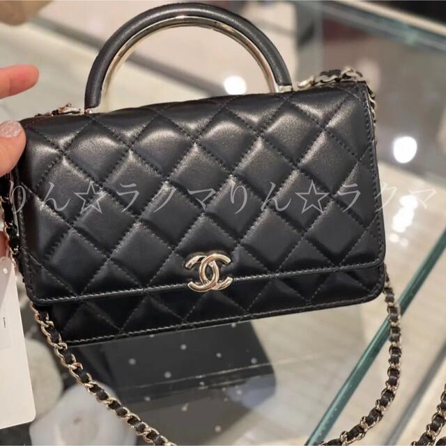 CHANEL☆ハンドル付きチェーンウォレット | フリマアプリ ラクマ