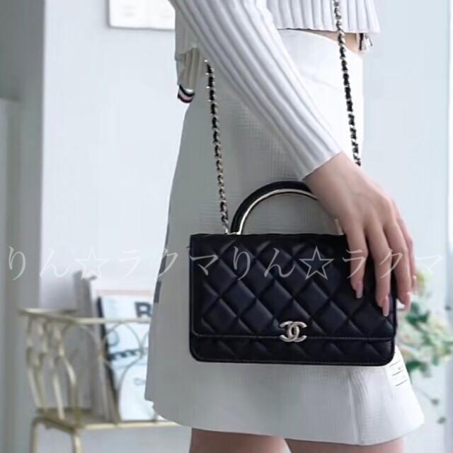 CHANEL - CHANEL☆ハンドル付きチェーンウォレットの通販 by CHANEL - CHANEL☆ハンドル付きチェーンウォレットの通販 by