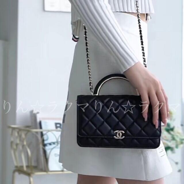 CHANEL☆ハンドル付きチェーンウォレット ショルダーバッグ