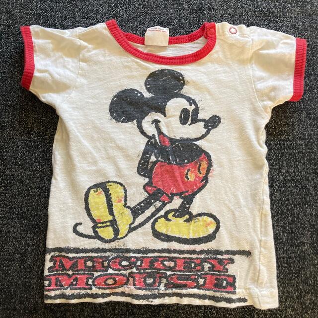 Disney(ディズニー)のミッキーTシャツ　サイズ80 キッズ/ベビー/マタニティのベビー服(~85cm)(Ｔシャツ)の商品写真