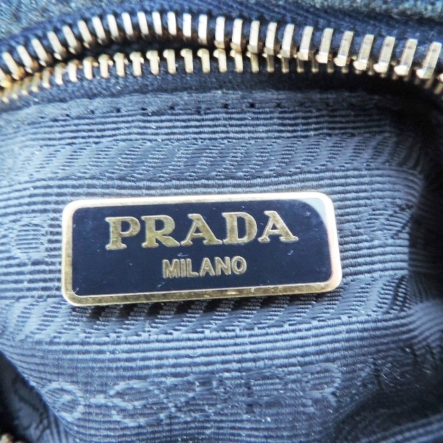 PRADA(プラダ)のPRADA(プラダ) ポーチ - ネイビー デニム レディースのファッション小物(ポーチ)の商品写真