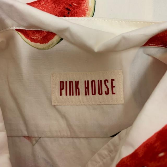 PINK HOUSE(ピンクハウス)のピンクハウス 半袖シャツブラウス美品  - レディースのトップス(シャツ/ブラウス(半袖/袖なし))の商品写真