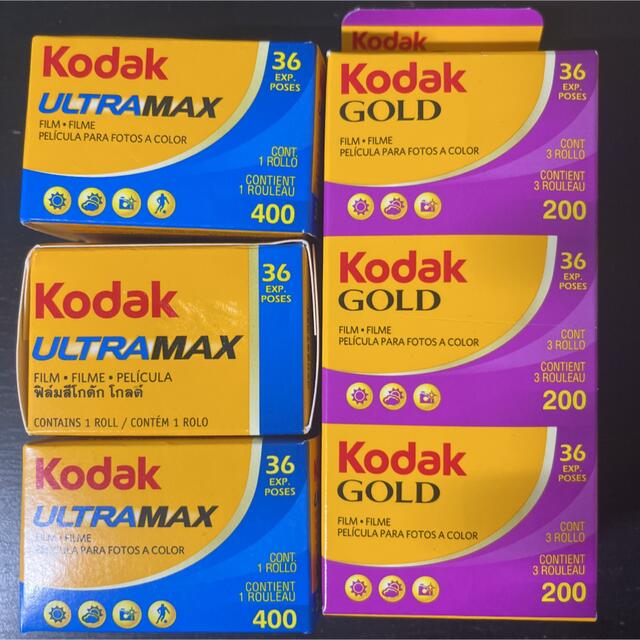 Kodak 35mmネガフィルム6個セットネガフィルム