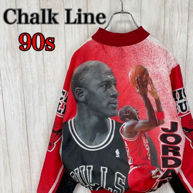 激レア】90s CHICAGO BULLSシカゴブルズ ジョーダン スタジャン-