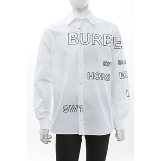 バーバリー(BURBERRY)の新品 BURBERRY バーバリー 長袖 襟 シャツ Mサイズ ホワイト(シャツ)