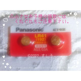 パナソニック(Panasonic)の【新品 匿名配送】2個 ボタン電池 LR41 Panasonic(その他)