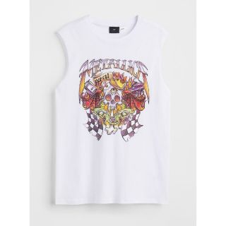 エイチアンドエム(H&M)のH&M プリントタンクトップ タンクトップ METALLICA メタリカ コラボ(Tシャツ/カットソー(半袖/袖なし))