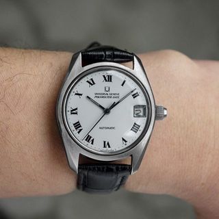 ユニバーサルジュネーブ(UNIVERSAL GENEVE)の(600) ユニバーサル ジュネーブ ポールルーター 自動巻き 1966年 稼働(腕時計(アナログ))