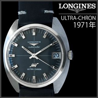 ロンジン(LONGINES)の(591) 稼働美品 ロンジン ウルトラクロン 自動巻き 1971年製 日差1秒(腕時計(アナログ))