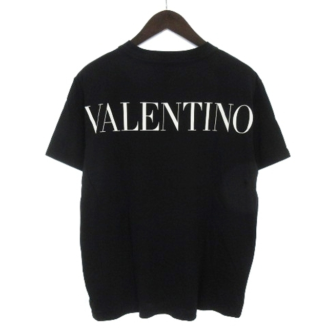 ヴァレンティノ ヴァレンチノ 美品 21SS マクラメレース Tシャツ 黒 M