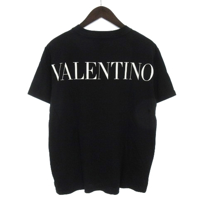 VALENTINO(ヴァレンティノ)のヴァレンティノ ヴァレンチノ 美品 21SS マクラメレース Tシャツ 黒 M メンズのトップス(Tシャツ/カットソー(半袖/袖なし))の商品写真