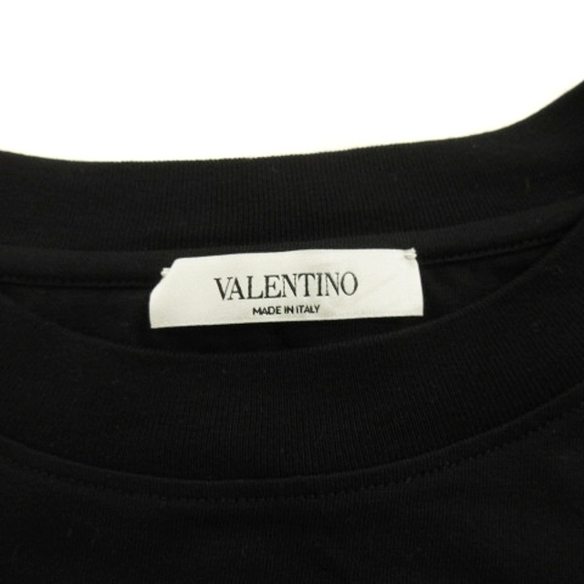 VALENTINO(ヴァレンティノ)のヴァレンティノ ヴァレンチノ 美品 21SS マクラメレース Tシャツ 黒 M メンズのトップス(Tシャツ/カットソー(半袖/袖なし))の商品写真