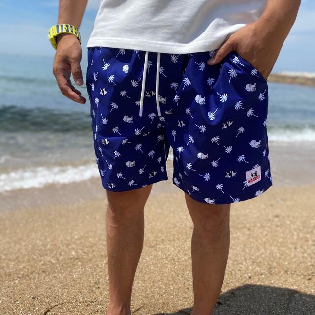 CHUMS(チャムス)の海で目立つ◎ルッソドッグショーツ　S　ネイビー  ハーフパンツ　水着　パタゴニア メンズの水着/浴衣(水着)の商品写真