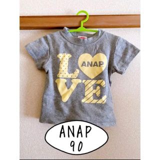 アナップキッズ(ANAP Kids)の☆中古☆ ANAP キッズ トップス Tシャツ 90 女の子(Tシャツ/カットソー)