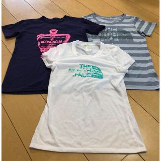 ザノースフェイス(THE NORTH FACE)のノースフェイス３点セット　xs s  Tシャツ 半袖Tシャツ　150 (Tシャツ(半袖/袖なし))