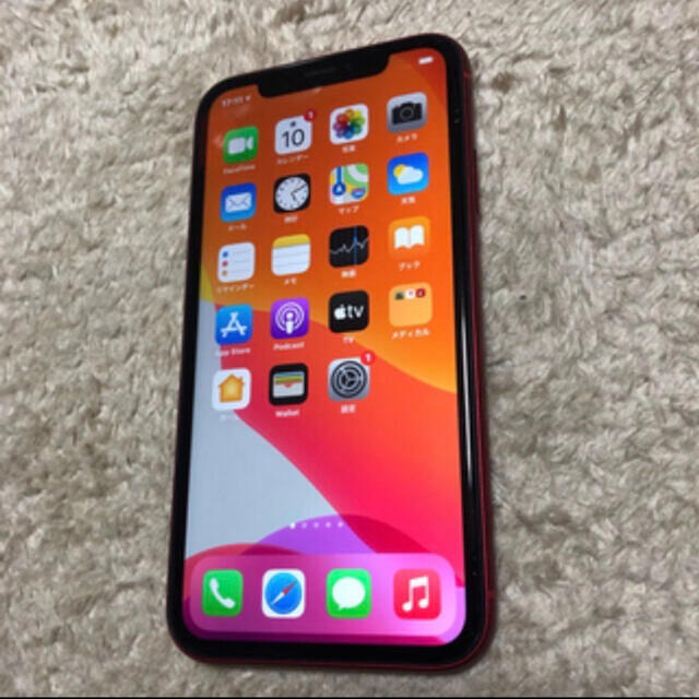 iPhoneXR 128GB レッド SIMフリースマートフォン/携帯電話