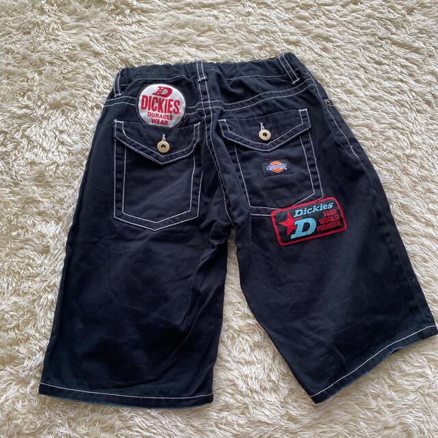 Dickies(ディッキーズ)の【美品】ディッキーズ　ハーフパンツ　ロゴ　ワッペン　半ズボン　ショートパンツ キッズ/ベビー/マタニティのキッズ服男の子用(90cm~)(パンツ/スパッツ)の商品写真