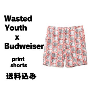 ヒューマンメイド(HUMAN MADE)のWasted Youth x Budweiser PRINT SHORTS(ショートパンツ)