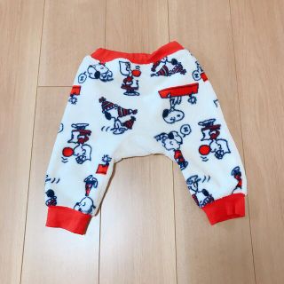 スヌーピー(SNOOPY)のスヌーピー フェイス もこもこ パンツ ズボン 80(パンツ)