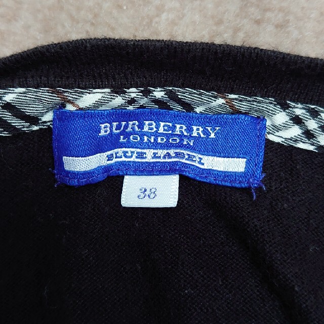 BURBERRY BLUE LABEL(バーバリーブルーレーベル)の綿　薄手カーディガン レディースのトップス(カーディガン)の商品写真