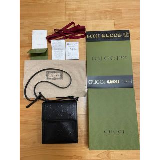 グッチ(Gucci)のGUCCI　GGエンボスメッセンジャーバッグ&非売品付 6257821W(ショルダーバッグ)