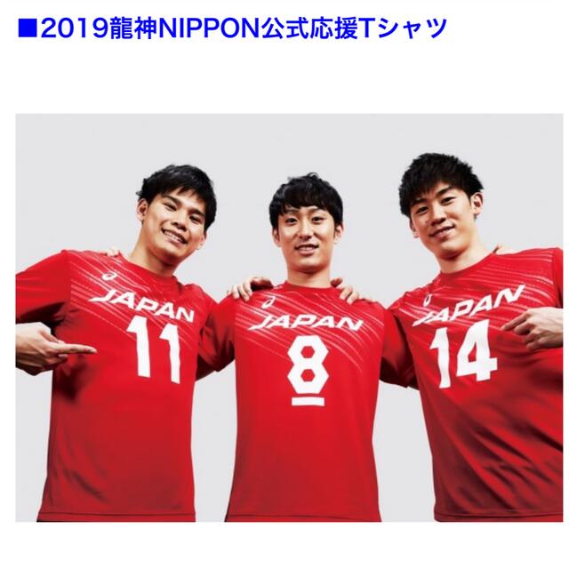バレーボール全日本男子応援TシャツMサイズ2019龍神NIPPON （番号なし