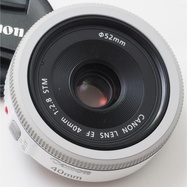 美品　キャノン Canon EF 40mm F2.8 STM  ホワイト！