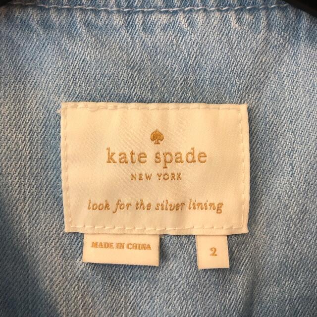 kate spade new york(ケイトスペードニューヨーク)のケイトスペードニューヨーク☆デニムワンピース☆2☆一度着用のみ レディースのワンピース(ひざ丈ワンピース)の商品写真