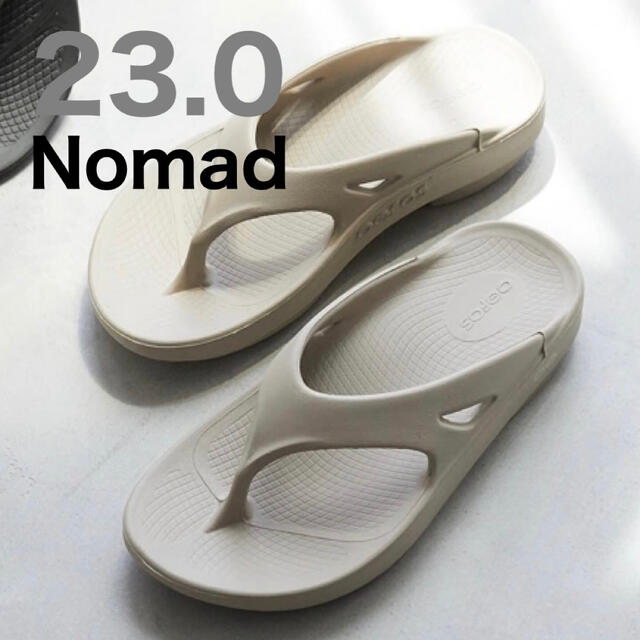 人気商品!】 新品未使用 - OOFOS oofos 23.0 ノマド リカバリー 店舗 ウーフォス OOFOS リカバリーサンダル 23cm nomad サンダル