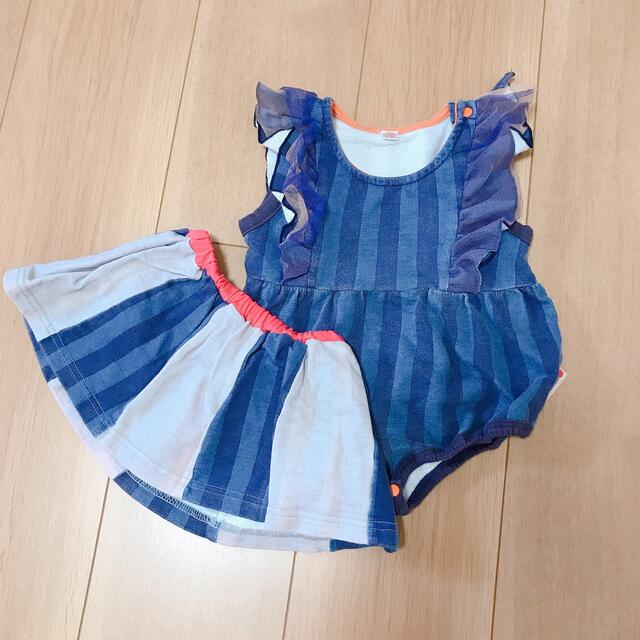 MARKEY'S(マーキーズ)のマーキーズ ベビー ロンパース スカート セットアップ 70 キッズ/ベビー/マタニティのベビー服(~85cm)(ロンパース)の商品写真