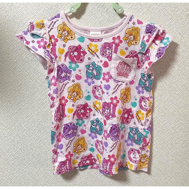 BANDAI(バンダイ)の半袖 Tシャツ トロピカルージュ プリキュア 100cm キッズ/ベビー/マタニティのキッズ服女の子用(90cm~)(Tシャツ/カットソー)の商品写真